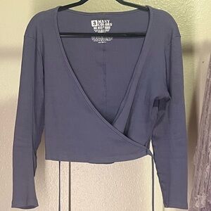 Big Bud Press Purple Wrap Top